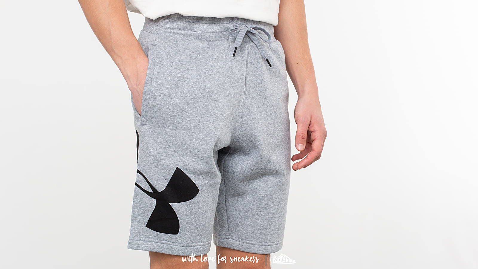 Rövidnadrágok Under Armour Rival Fleece Logo Short Grey