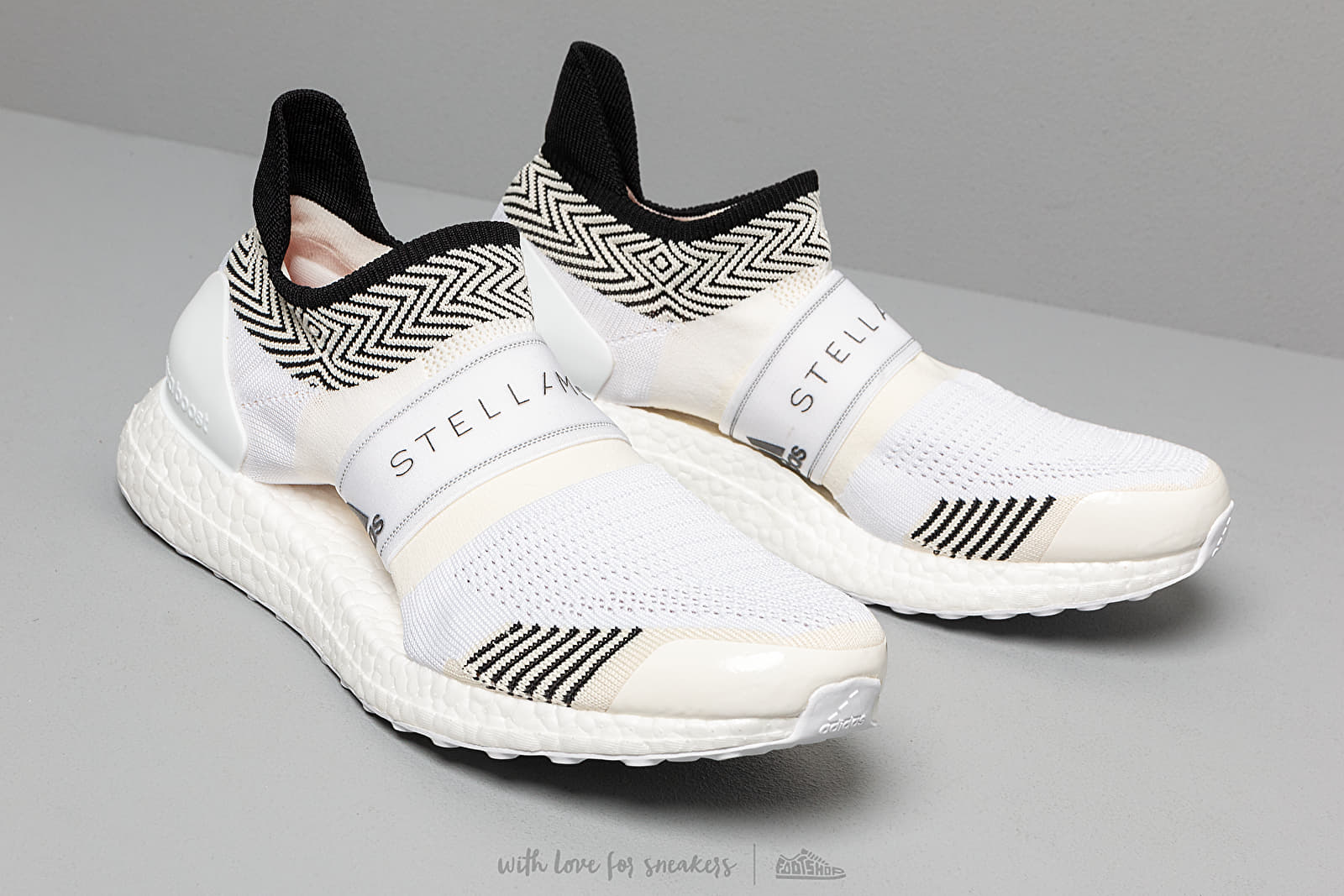 Shoes adidas x Stella McCartney Ultraboost X 3.D. Chalk White Chalk White Radiate Orange Footshop