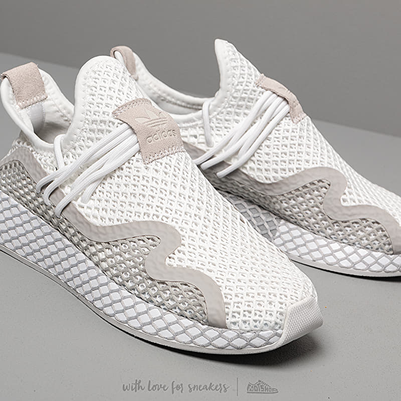 grey white adidas deerupt mens