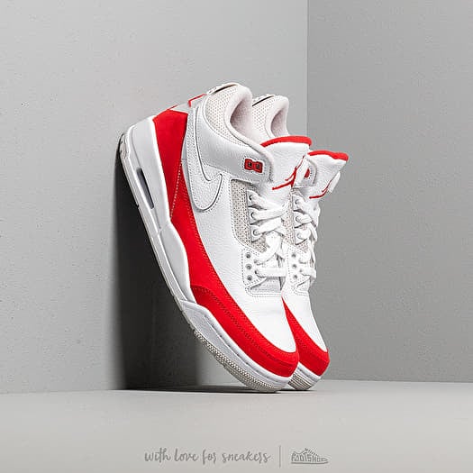 Air jordan 3 retro tinker white university red sales