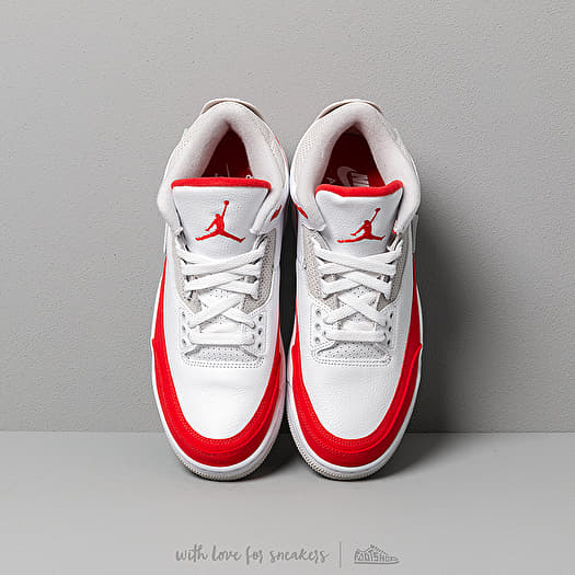 Retro 3 tinker white university red shop