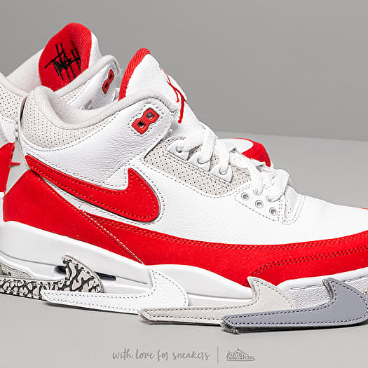 Men s shoes Air Jordan 3 Retro Tinker White Unversity Red Footshop
