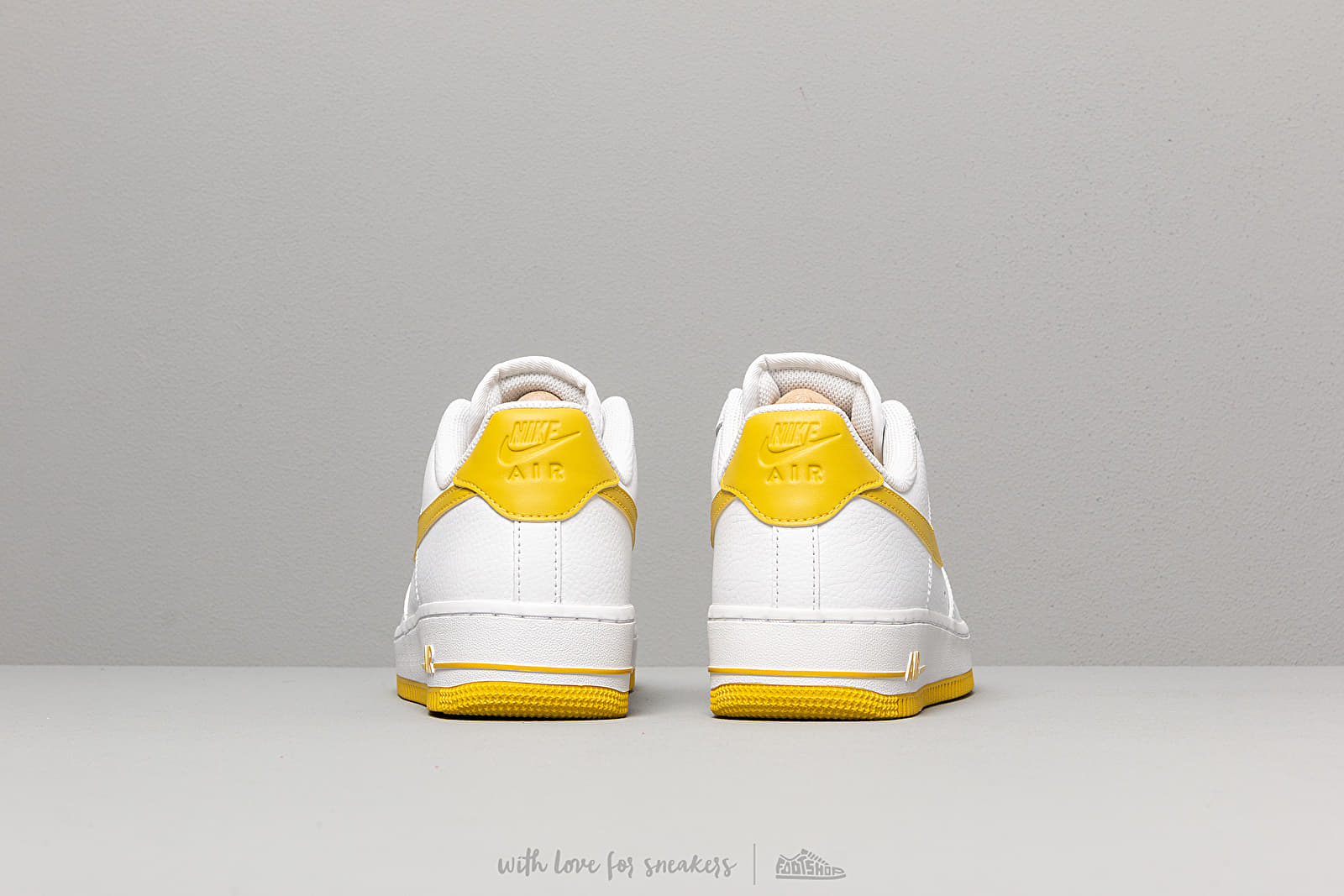 Nike air force 1 07 white bright citron best sale