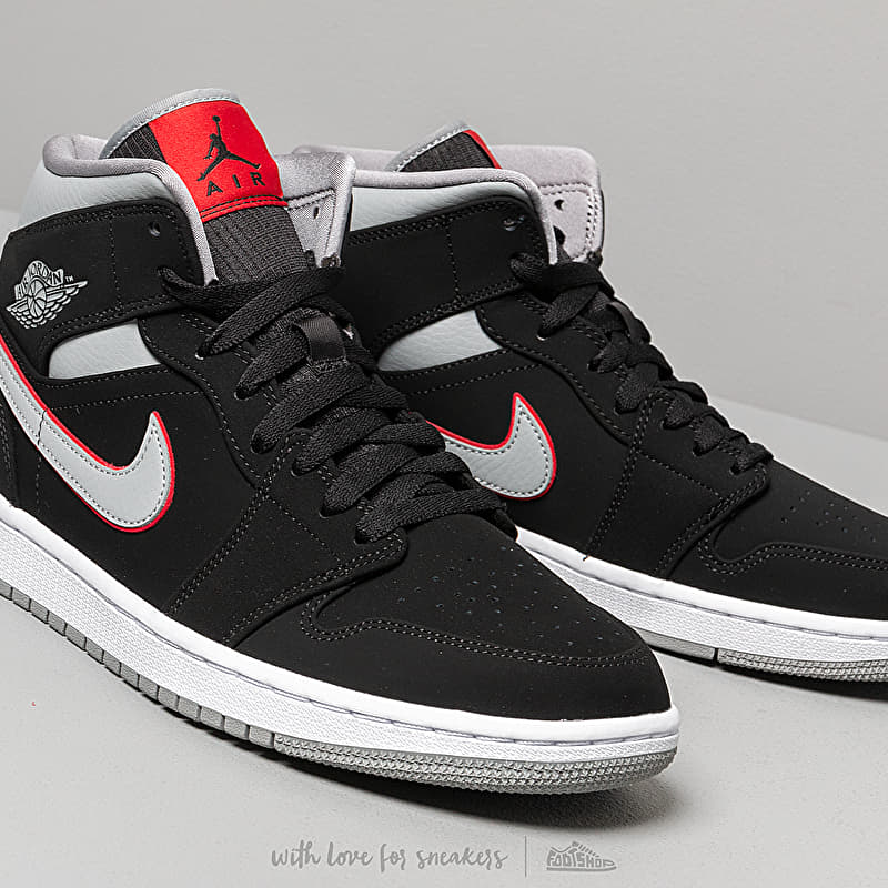 gym red air jordan mid womens black and white