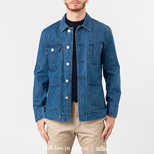 Maison kitsune denim jacket deals