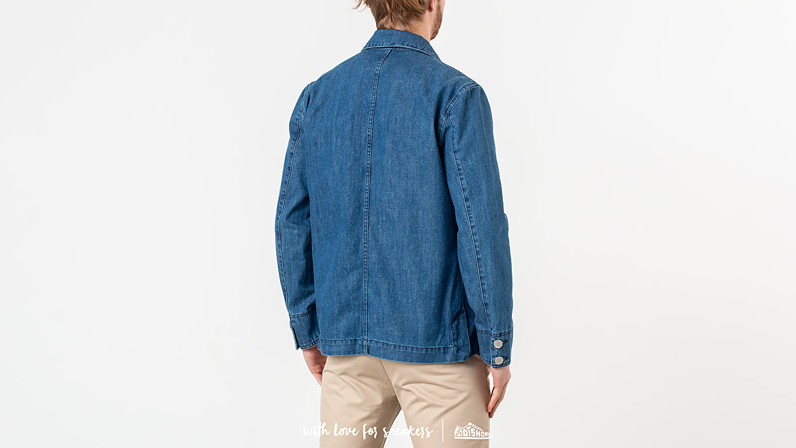 Giacche MAISON KITSUNÉ Denim Worker Jacket Bleach