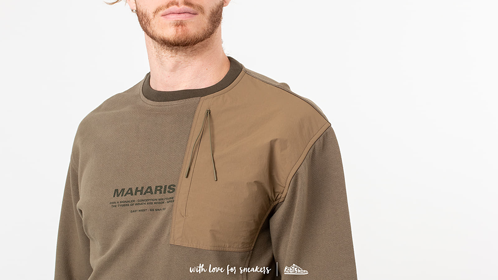 Hoodies and sweatshirts  maharishi Tech Crewneck Maha Olive