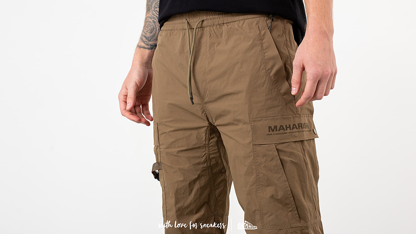 Pants maharishi Onibegie Cargo Trackpants Olive