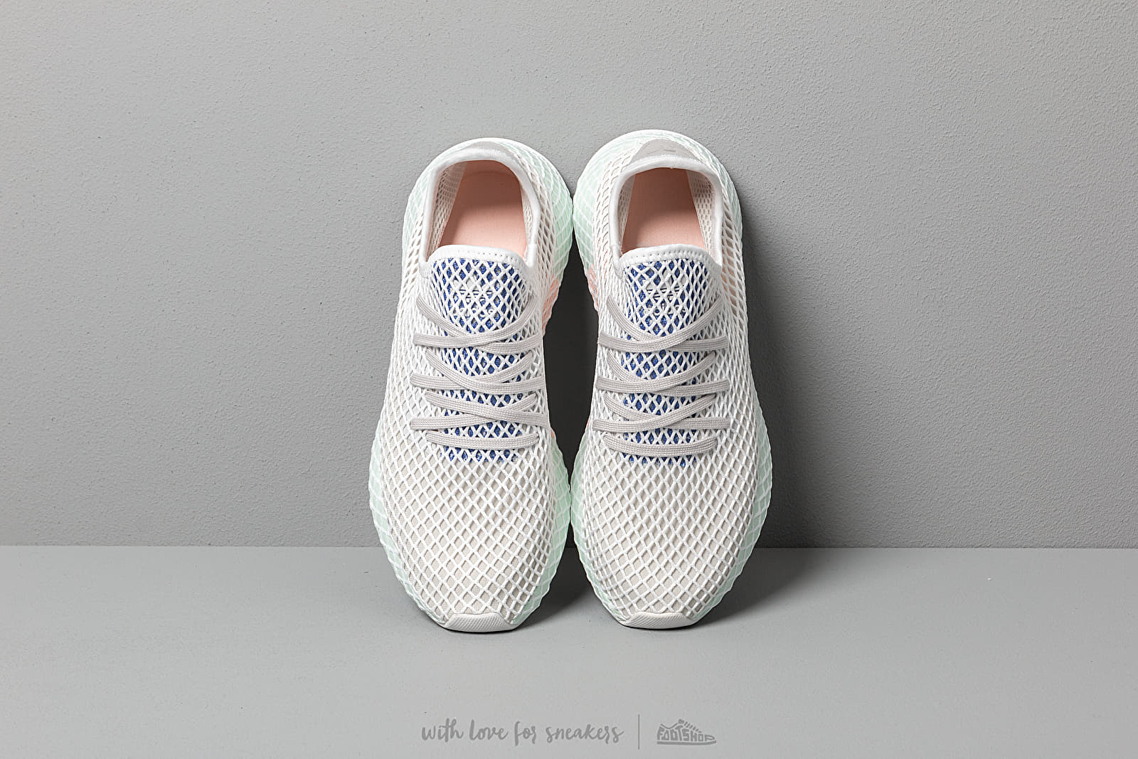 Meeste kingad adidas Deerupt Runner Grey One/ Ftw White/ Ice Mint