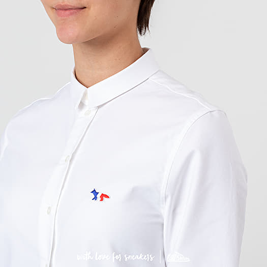 MAISON KITSUNÉ　OXFORD TRICOLOR FOX Maison Kitsuné - Tricolor Fox Patch Classic Oxford Shirt BD | HBX