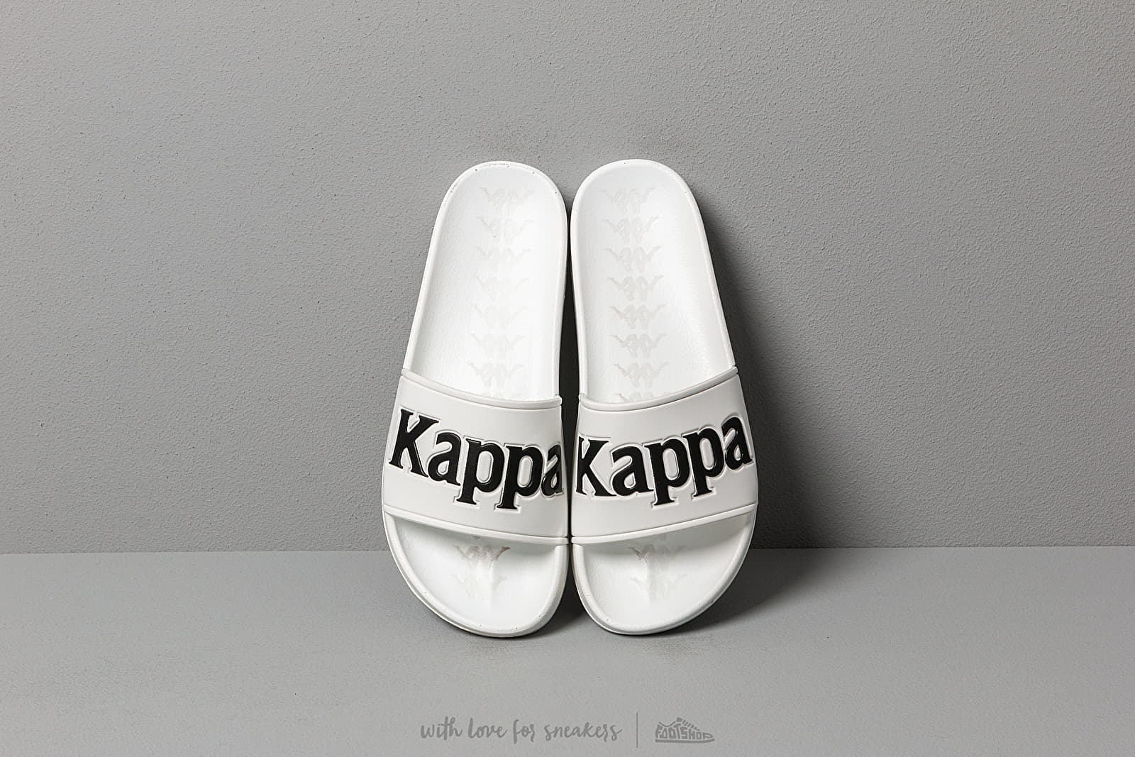 Summer shoes and slipers Kappa 222 Banda Adam 9 White Black Grey