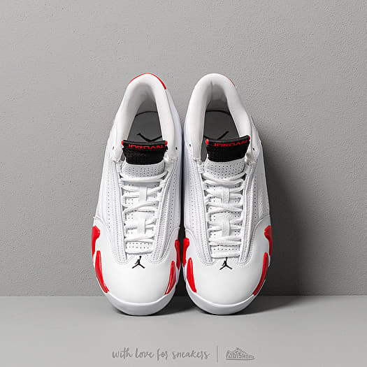 Air Jordan 14 Retro White/ Black-Varsity Red-Metallic Silver