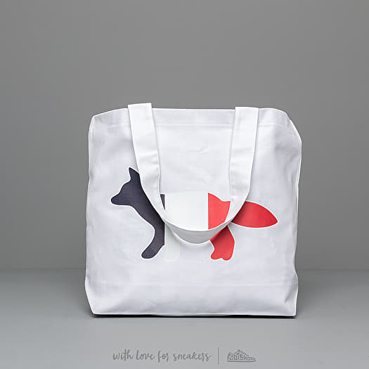 【MAISON KITSUNE】 Tricolor Fox Tote Bag (2色) MAISON KITSUNE メゾンキツネ トートバッグ トリコロール