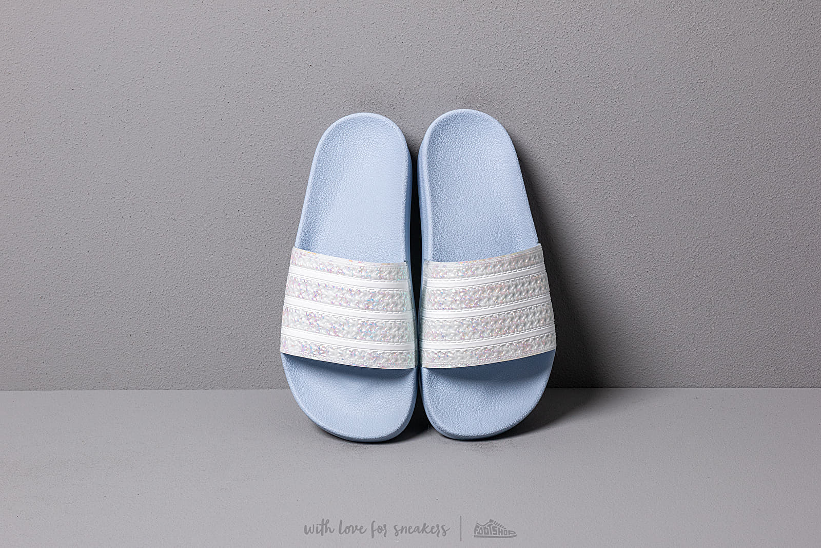 Women's shoes adidas Adilette W Periwinkle/ Ftw White/ Periwinkle
