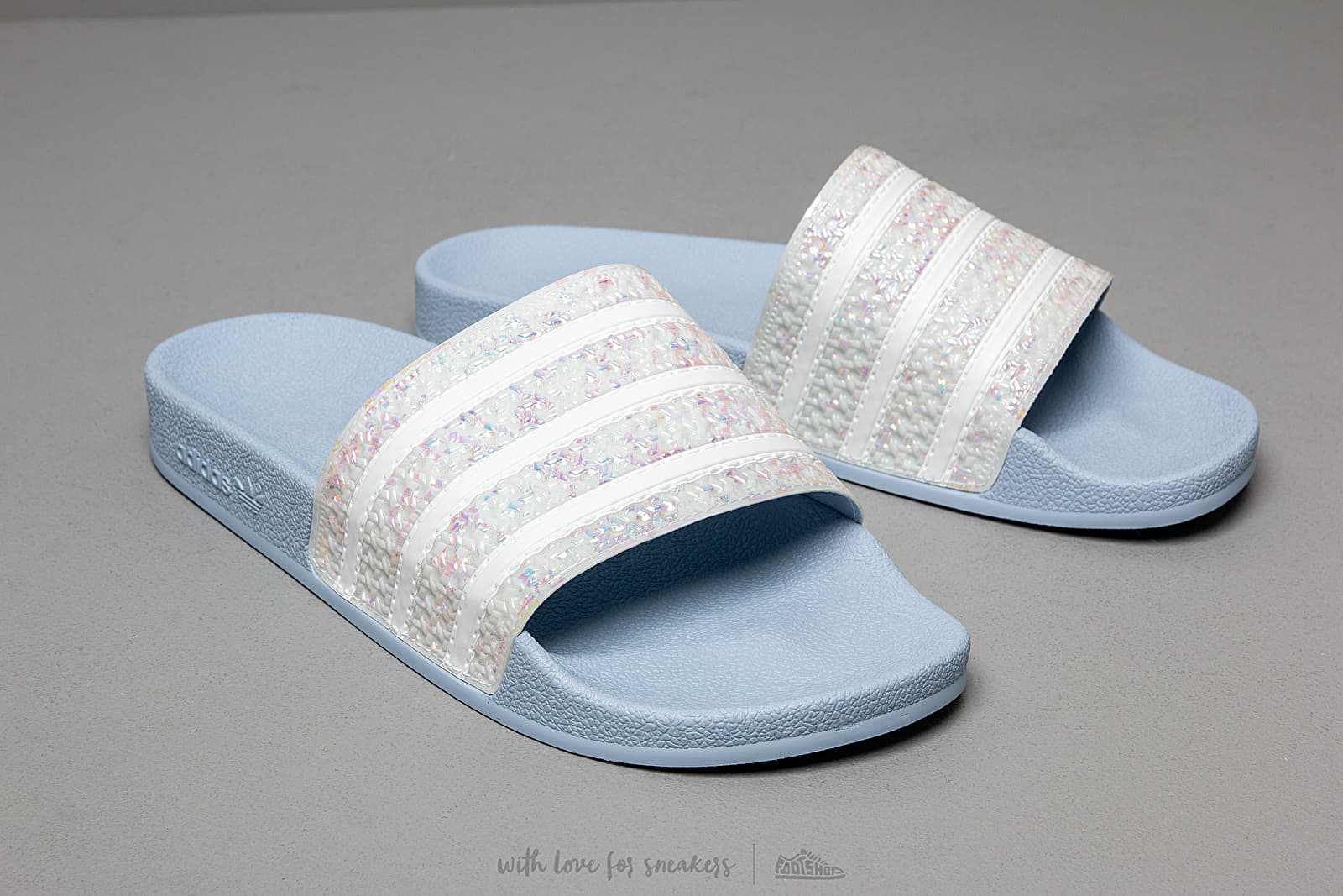 Women's shoes adidas Adilette W Periwinkle/ Ftw White/ Periwinkle
