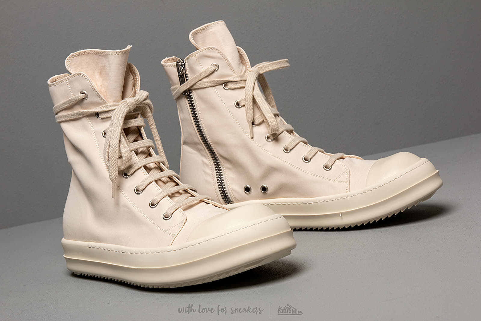 Men's shoes Rick Owens DRKSHDW Sneakers Natural/ Milk
