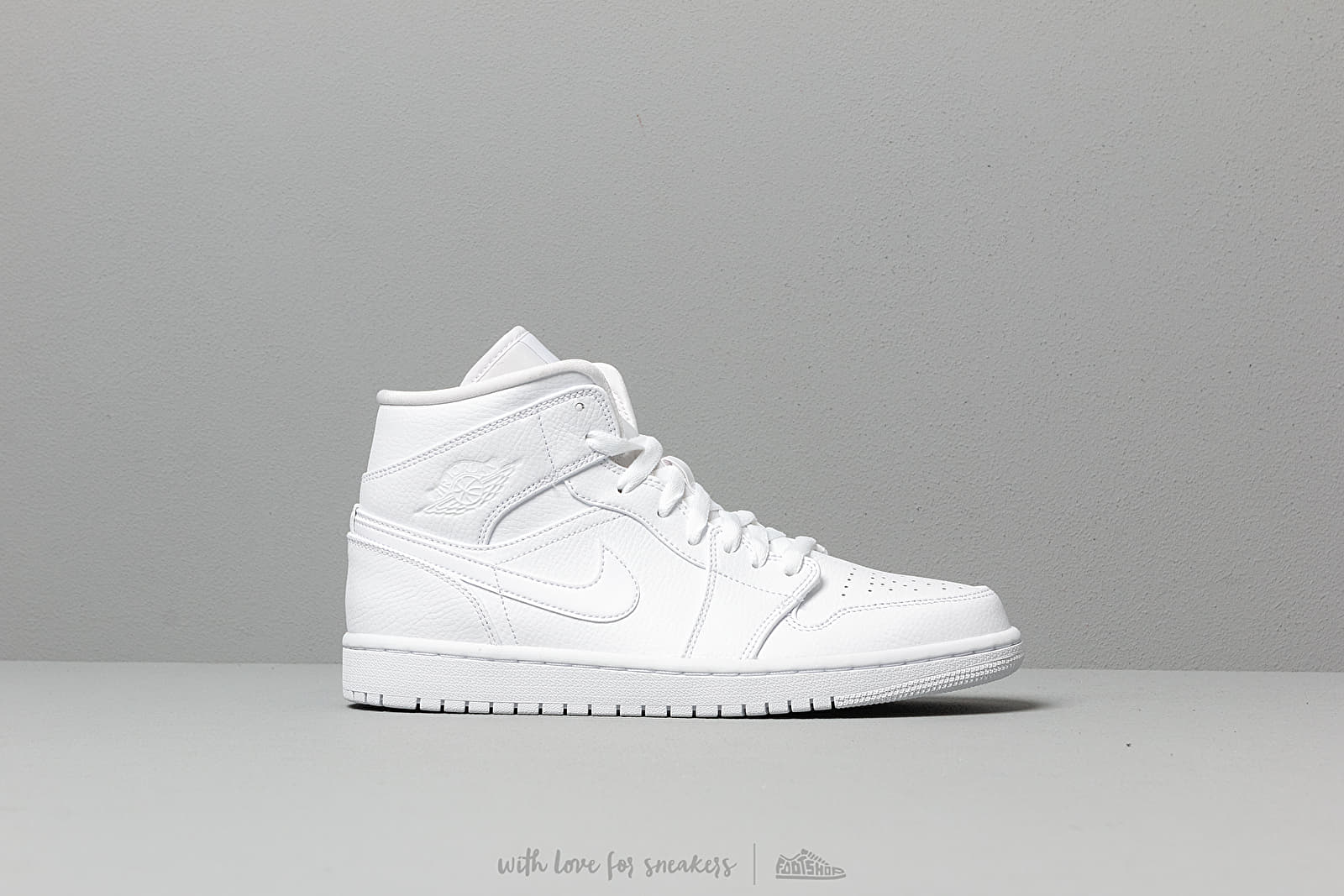 Men's shoes Air Jordan 1 Mid White/ White-White