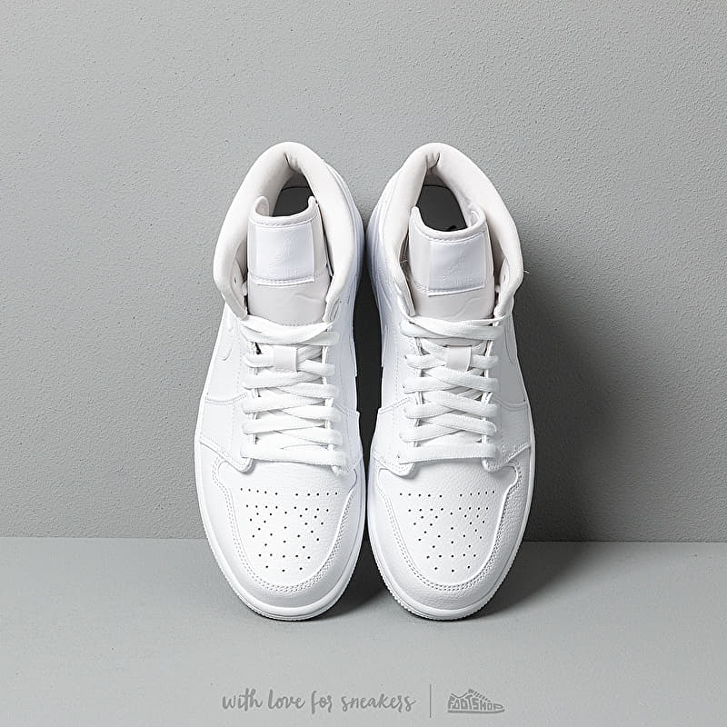 Men's shoes Air Jordan 1 Mid White/ White-White (554724-129