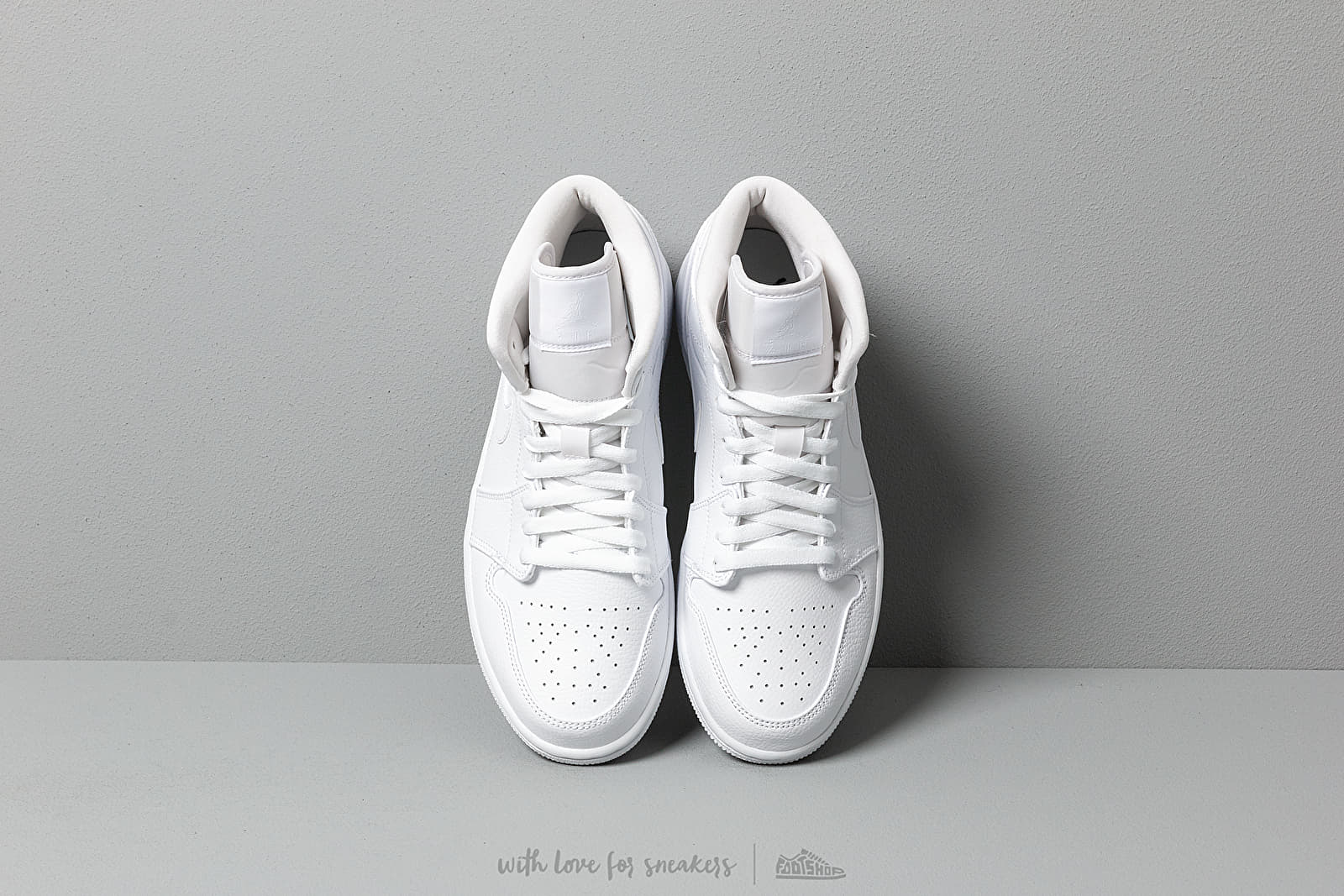 Men's shoes Air Jordan 1 Mid White/ White-White