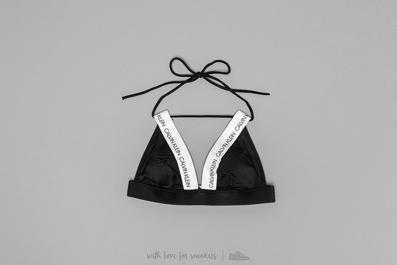 Maudymosi kostiumėliai Calvin Klein Fixed Triangle Black