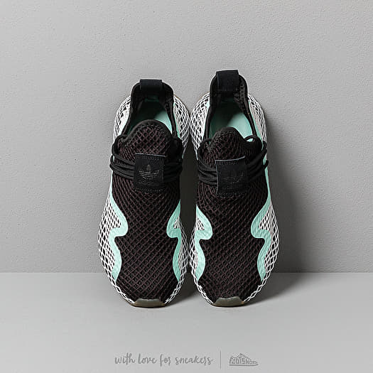 Women s shoes adidas Deerupt S W Core Black Ftw White Clear Mint Footshop