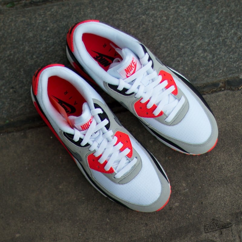 Herresko Nike Air Max 90 OG Infrared White/Cool Grey/Neutral Grey