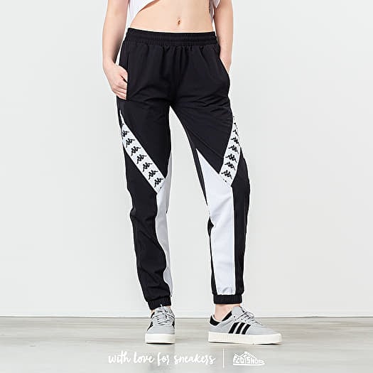 Black and white kappa pants clearance