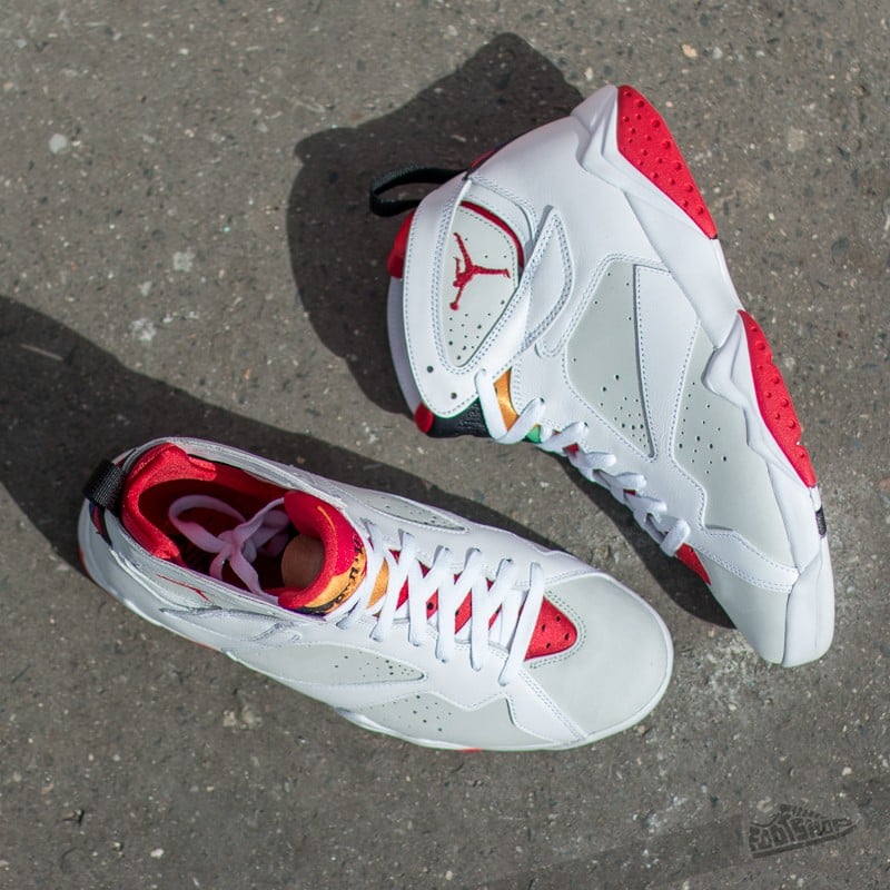 Men's shoes Air Jordan 7 Retro “Hare” White/ True Red- Light Silver