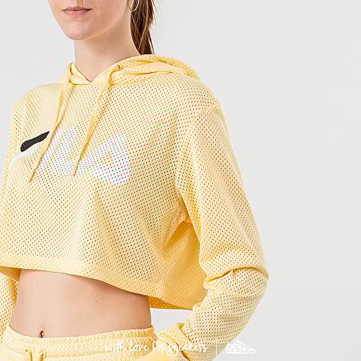 Fila cropped hoodie yellow outlet