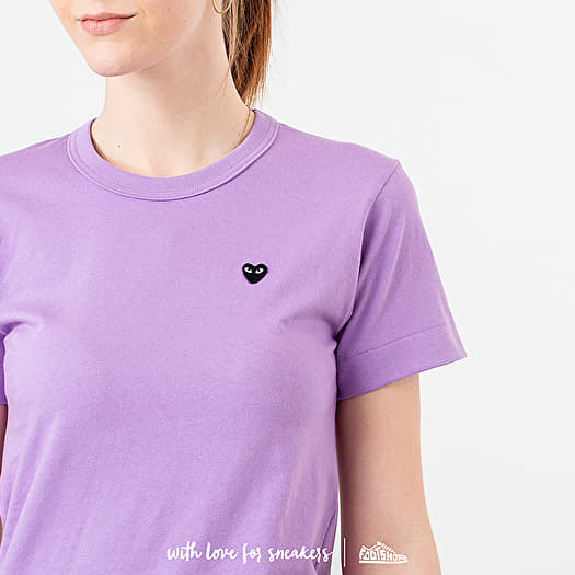 T shirts Comme des Garcons PLAY Tee Purple Footshop