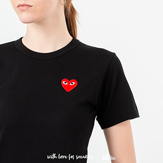 Comme des Garçons PLAY T-Shirt Short Sleeve Black | Footshop