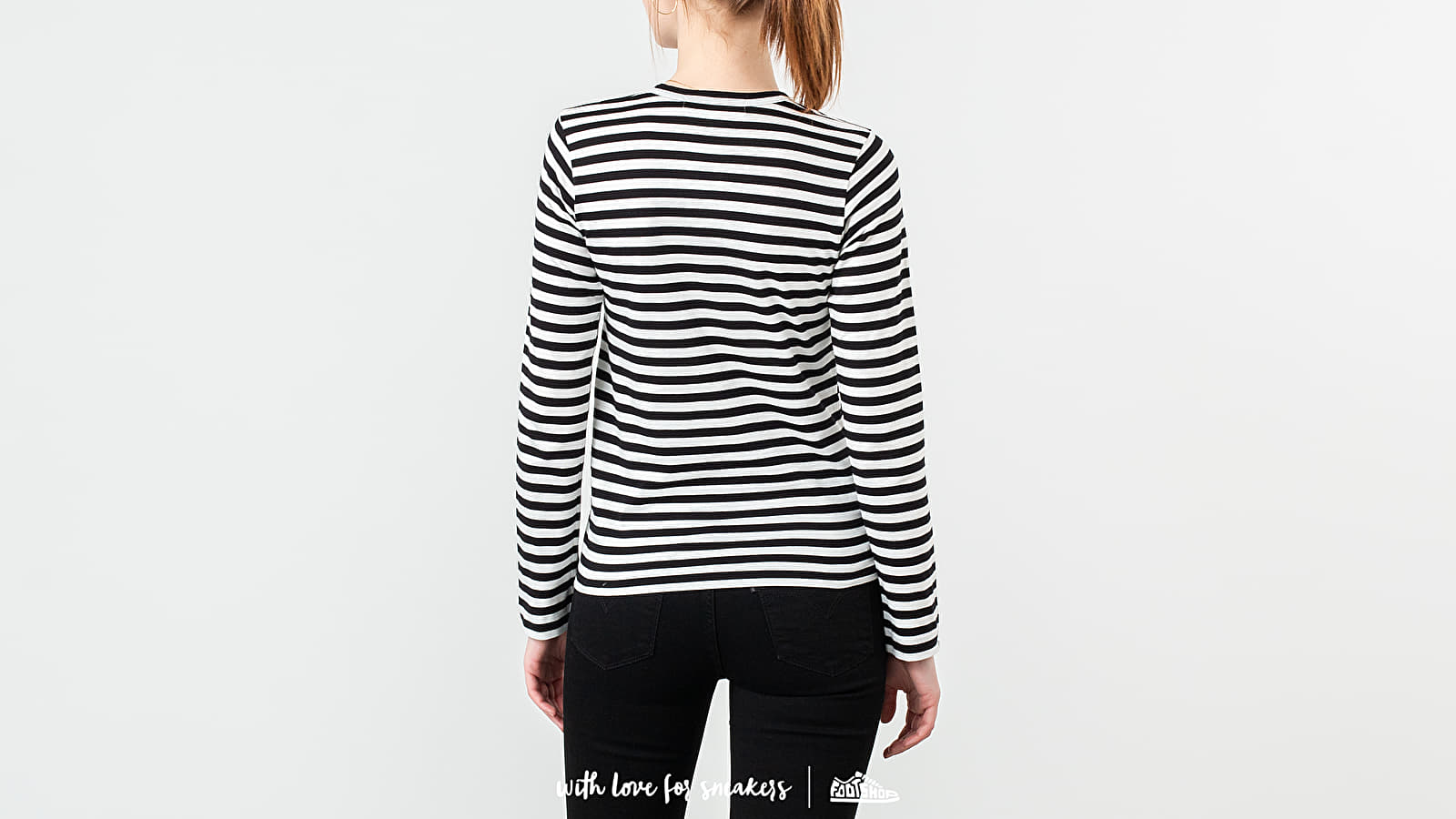 Magliette Comme des Garçons PLAY Longsleeve Tee Black