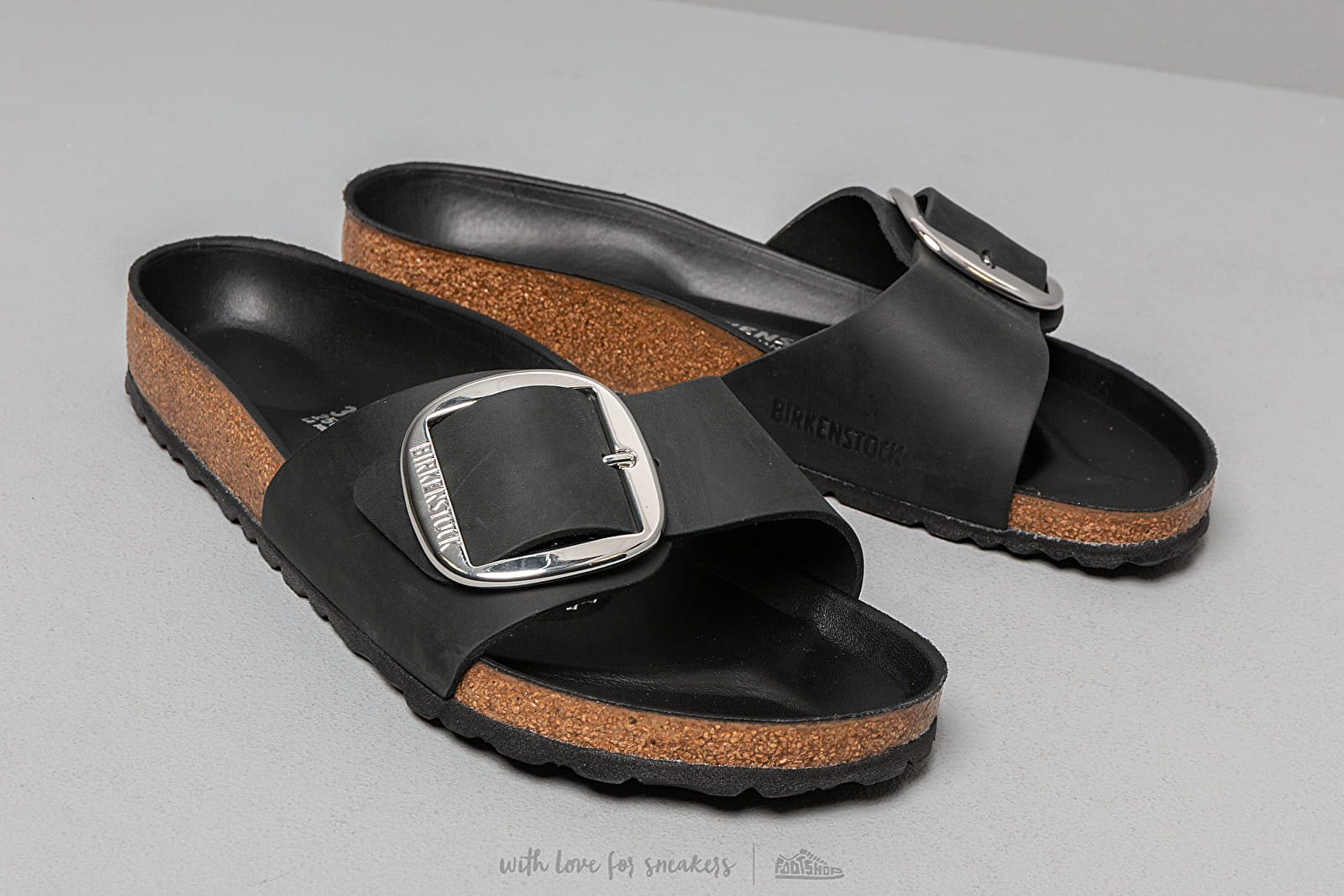 Women s shoes Birkenstock Madrid Big Buckle Black Footshop