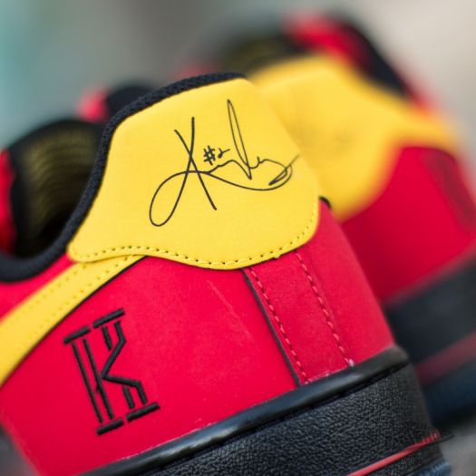 Red black yellow air force 1 top
