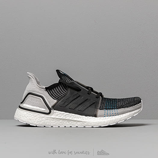 Scarpe uomo adidas UltraBOOST 19 Core Black Grey Six Shock Cyan Footshop