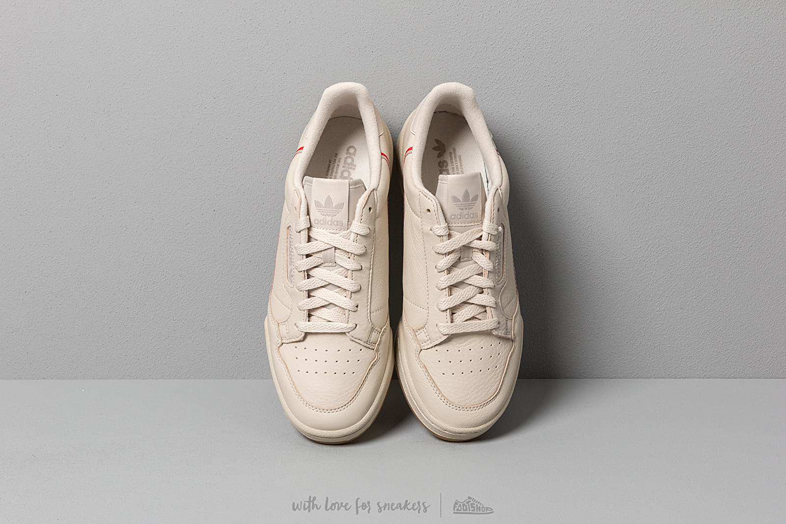 Pánské tenisky a boty adidas Continental 80 Core Brown/ Scarlet/ Ecru Tint