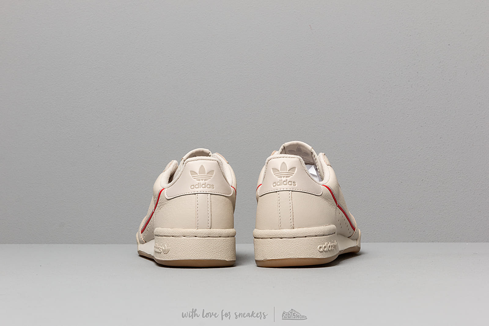 Pánské tenisky a boty adidas Continental 80 Core Brown/ Scarlet/ Ecru Tint