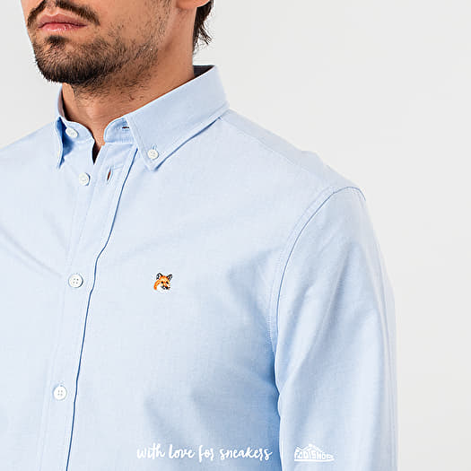 Shirts MAISON KITSUNÉ Oxford Fox Head Embroidery Classic Shirt BD