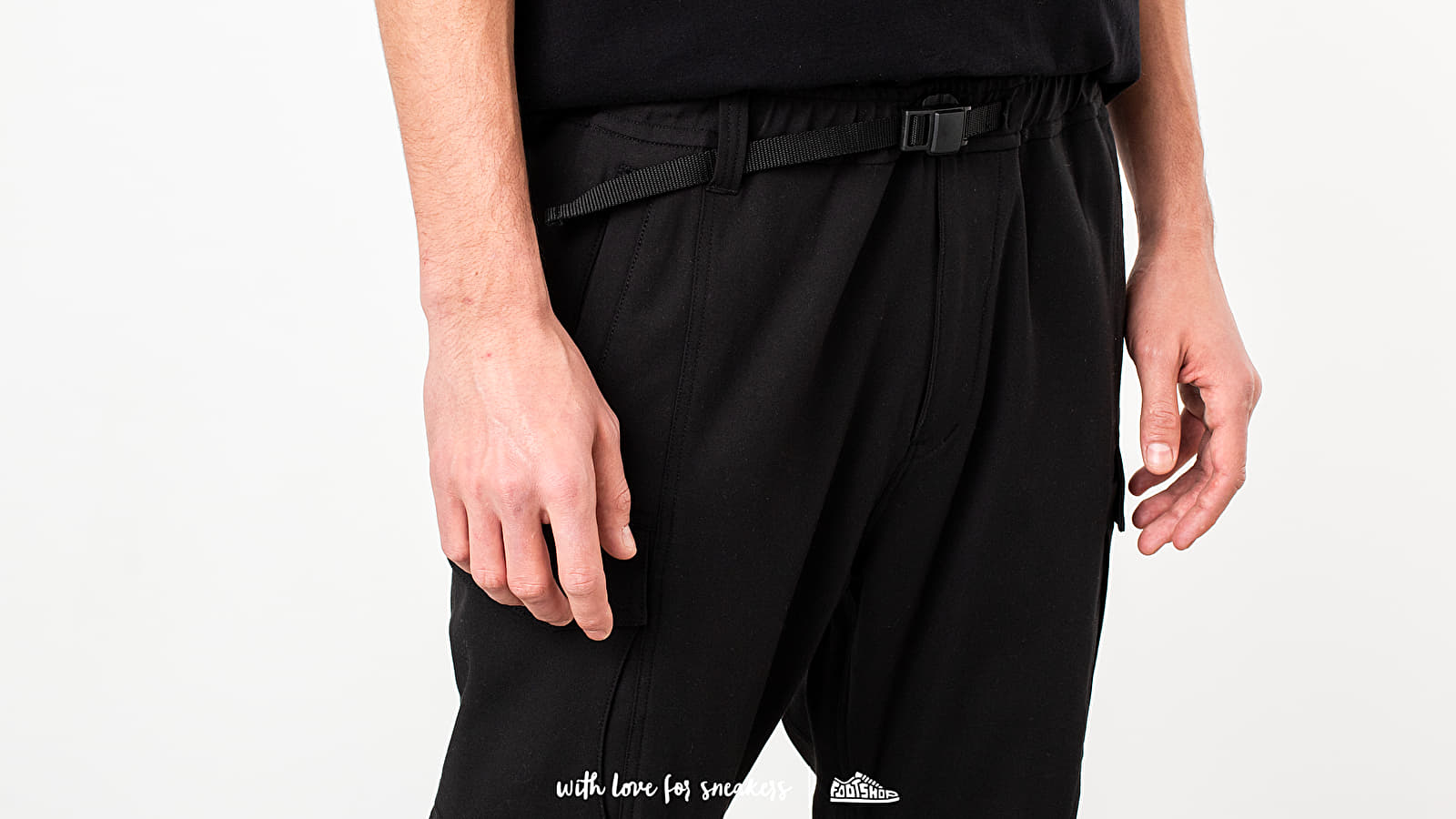 Traperice i hlače White Mountaineering Military Pants Black