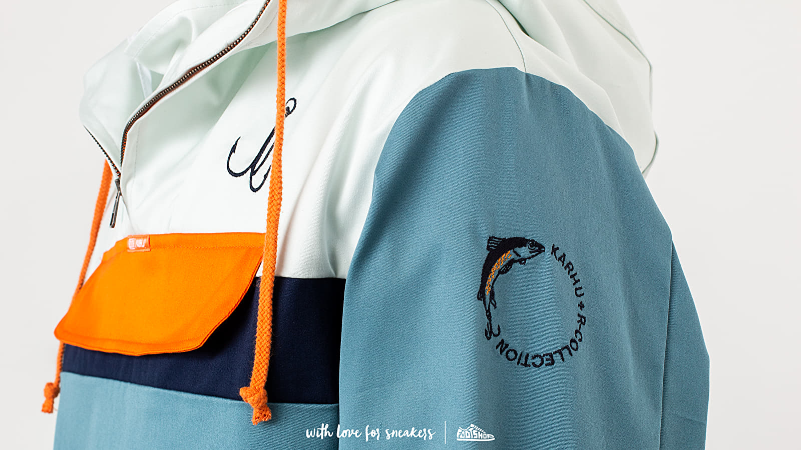 Chaquetas Karhu X R-Collection: “CATCH OF THE DAY” Classic Anorak Tourmaline/ Flamigo