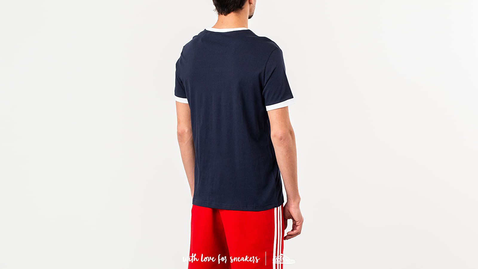 Tricouri Tommy Hilfiger Logo Flag Tee Navy/ White