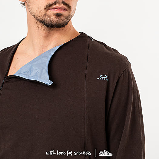 Oakley by Samuel Ross Skydiver Zipped Long Sleeve Tee Brown | Footshop