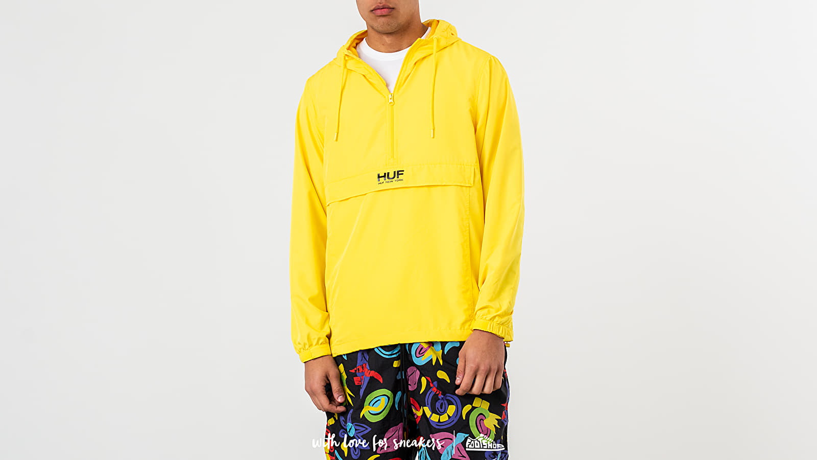 Bundy HUF Liberty Anorak Jacket Aurora Yellow