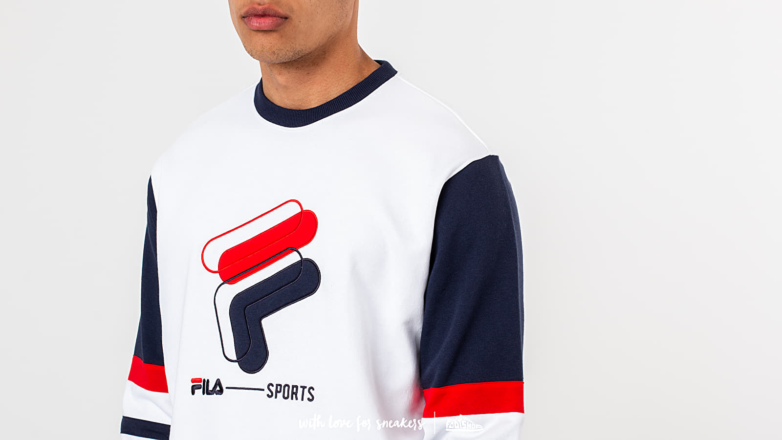 Mikiny FILA Lambert Crewneck White