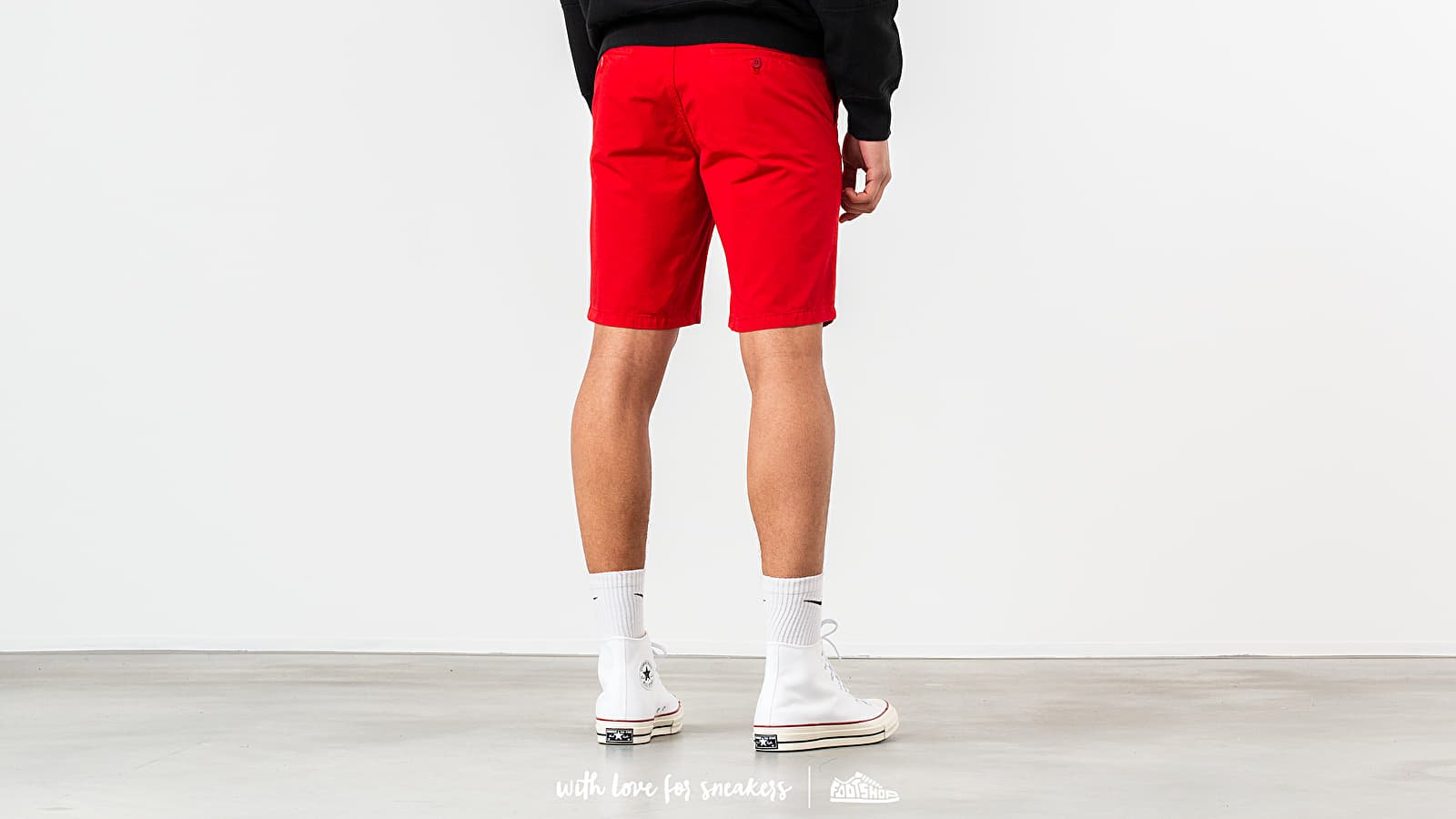 Kraťasy Norse Projects Aros Light Twill Shorts Askja Red