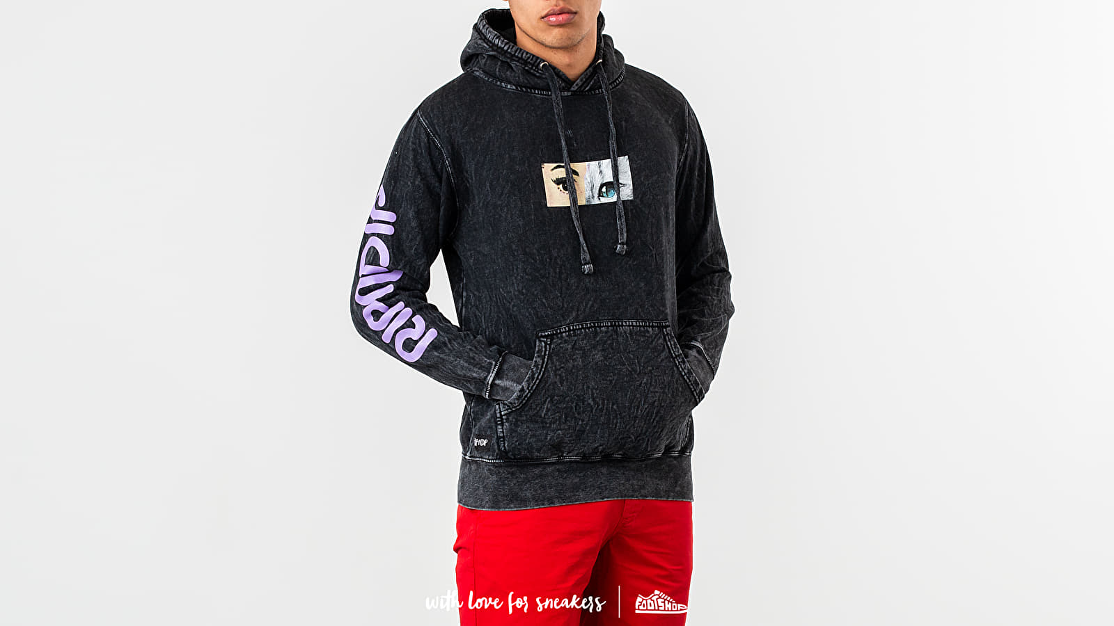 Hoodies and sweatshirts  RIPNDIP Mask Hoodie Black Mineral Wash