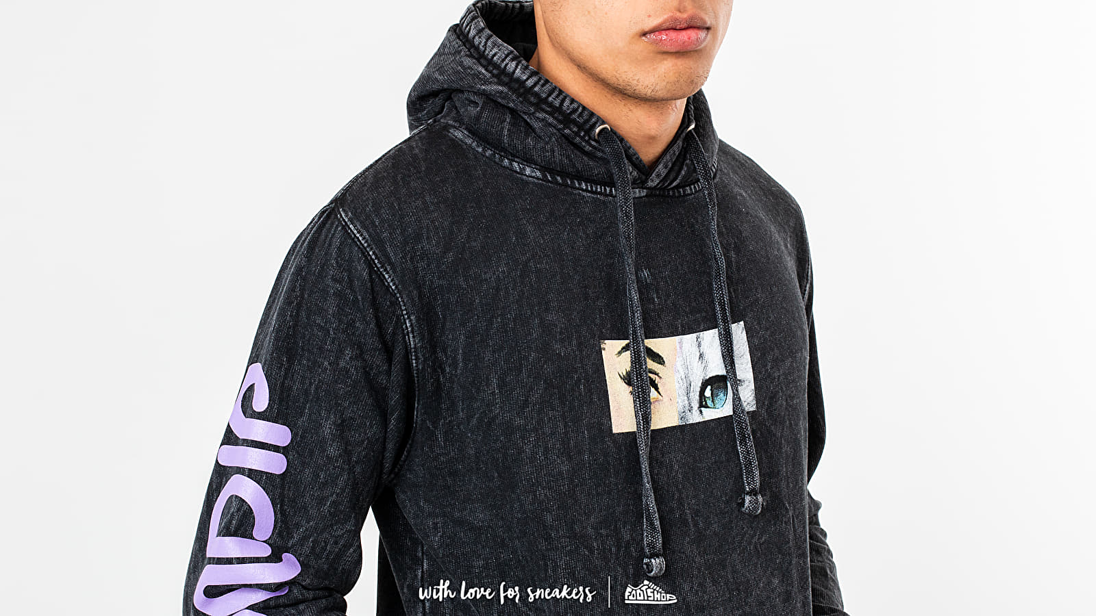 Hoodies and sweatshirts  RIPNDIP Mask Hoodie Black Mineral Wash