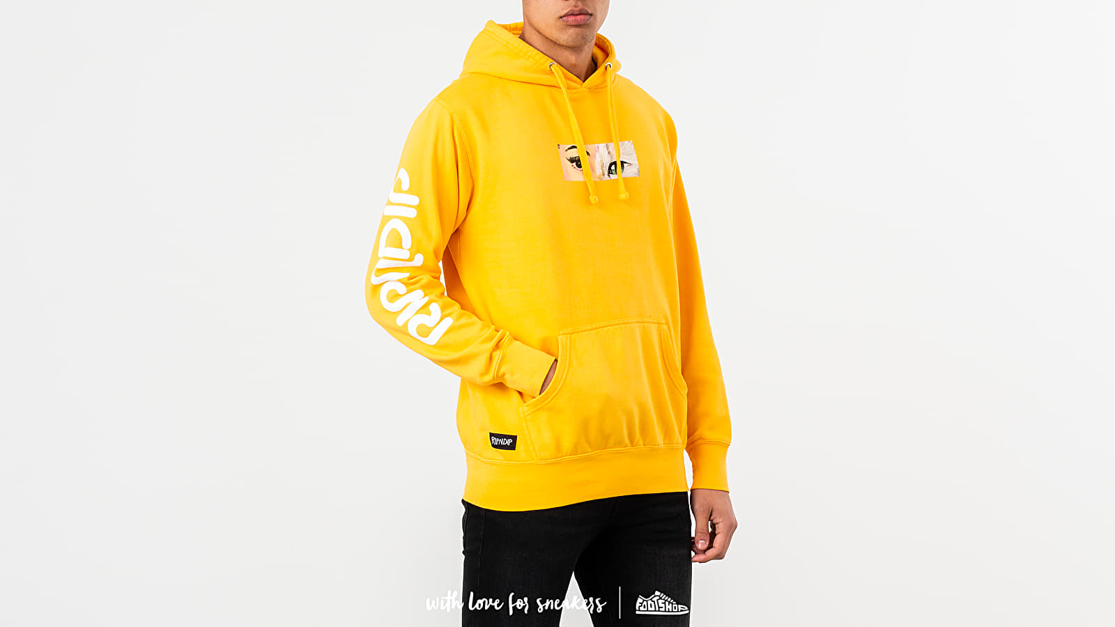 Ripndip yellow hoodie top
