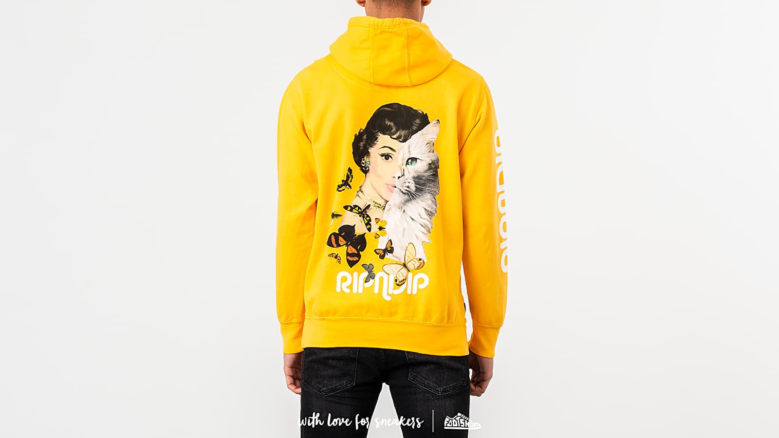 Ripndip hoodie yellow top