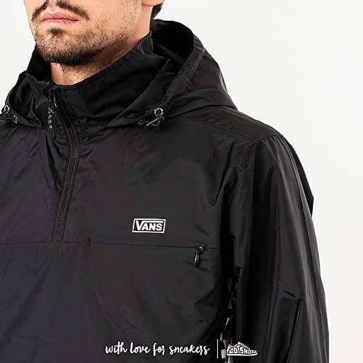 Vans distorted off the wall black anorak jacket cheap
